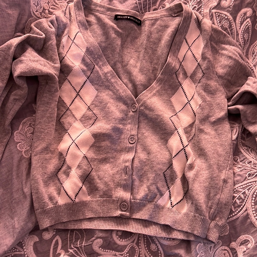 Grey cardigan